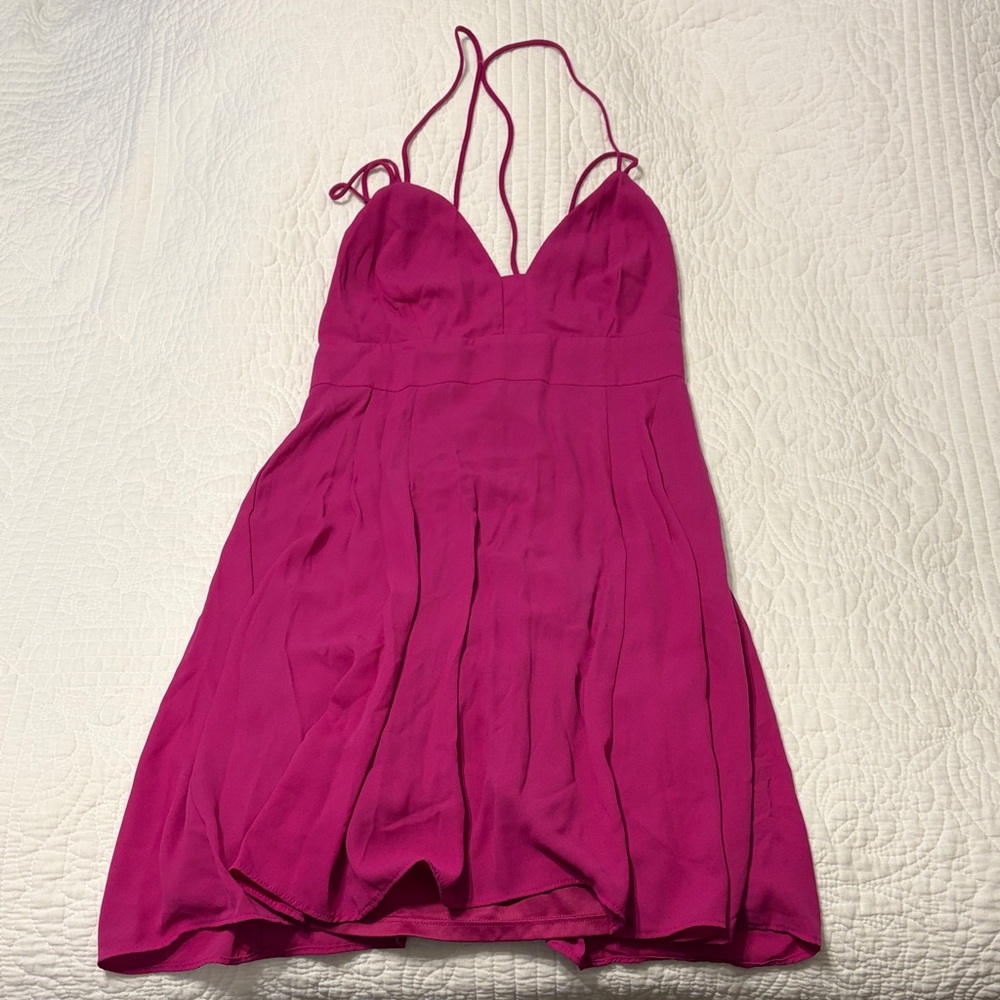 Express Kids Dress in Bold Pink